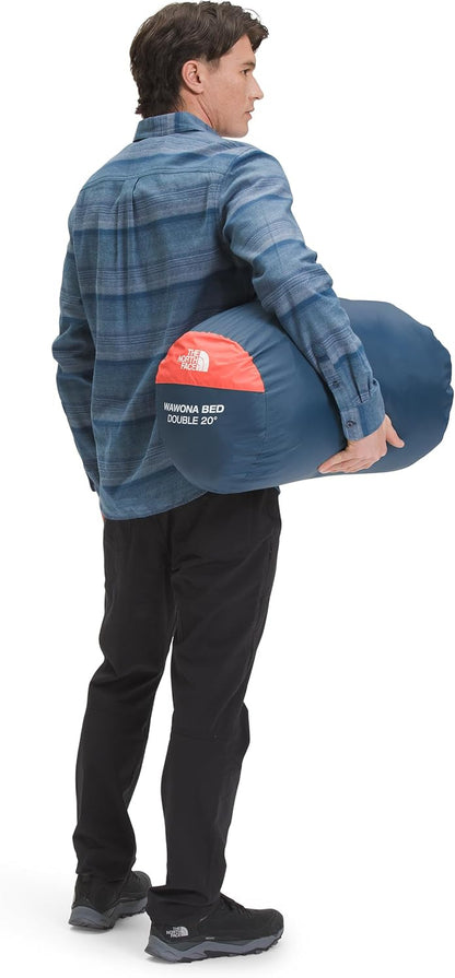 The North Face Sleeping-Bags Wawona Bed Double 20 Sleeping Bag | Two-Person 20F / -7C Insulated Camping Bag, Synthetic Insulation, Water Repellent