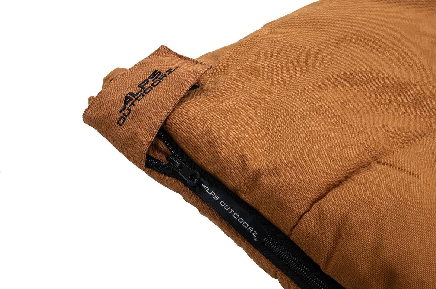 Redwood -10°F Flannel-Lined Sleeping Bag with Cotton Canvas Shell, Heavy-Duty Zippers, Oversized Rectangle Design, Cold Weather Camping & Hunting Gear