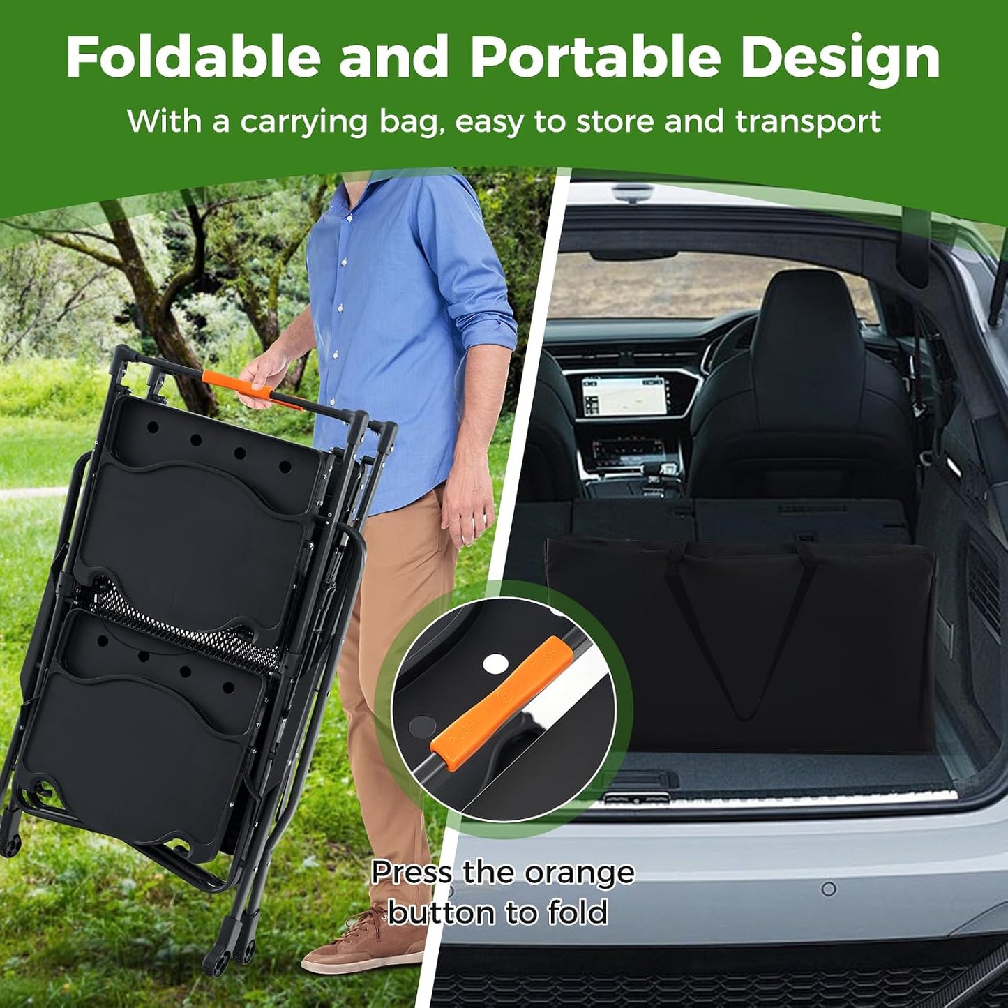 Camping Cooking Table, Folding Grill Table with Aluminum Tabletop, 4 Side Tables, Storage Rack, Quick Set-Up, Portable Camp Kitchen Food Prep Station for Picnic Tailgating Campsite Outdoor