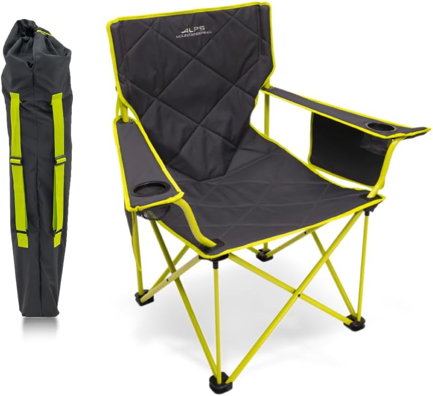 Ultimate King Kong Camping Chair for Adults - Heavy-Duty, Portable Design with Mesh Cup Holders and Extra Pockets for Maximum Comfort