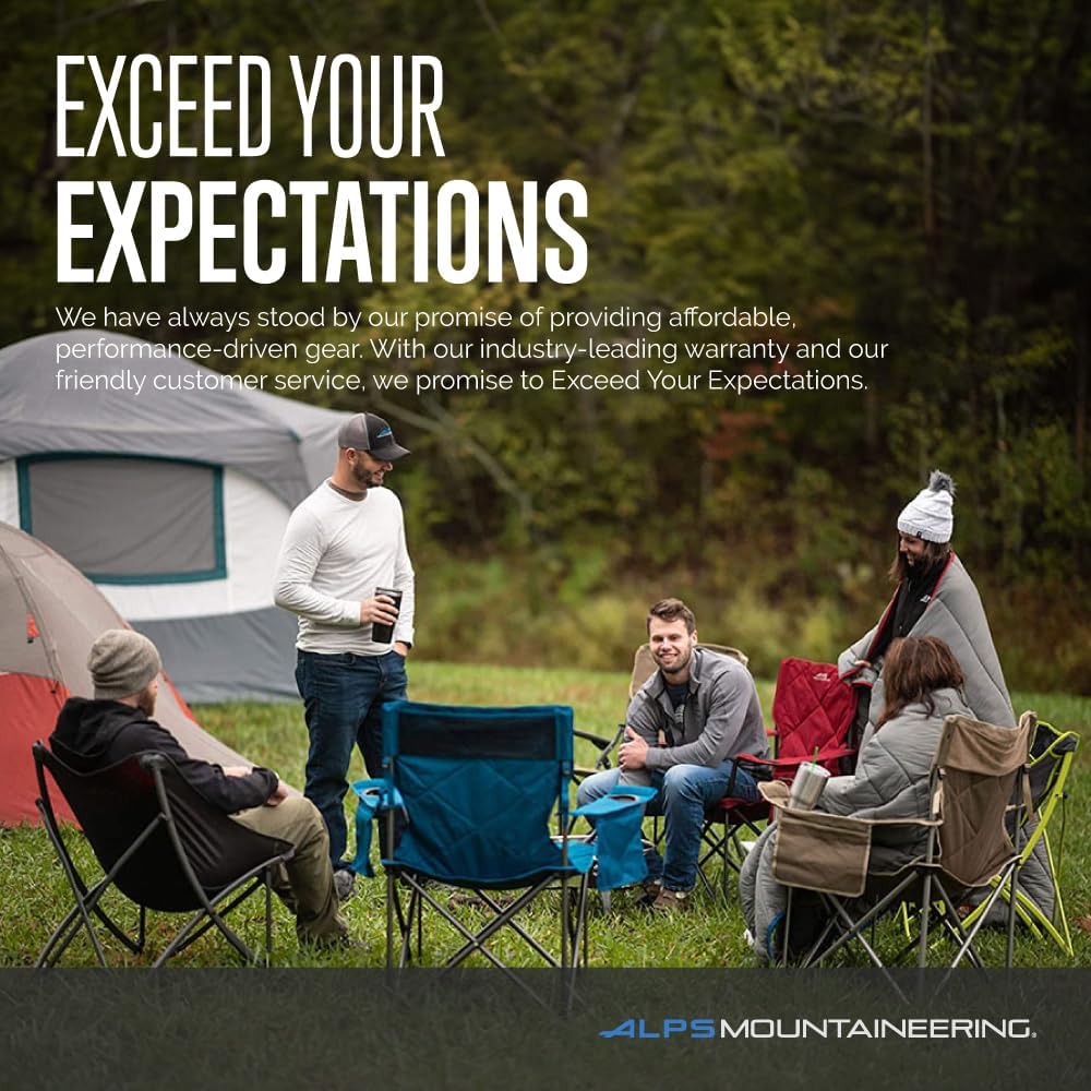 Ultimate King Kong Camping Chair for Adults - Heavy-Duty, Portable Design with Mesh Cup Holders and Extra Pockets for Maximum Comfort