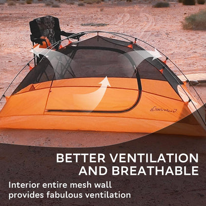 Ultimate 1-Person Ultralight Backpacking Tent | Easy Setup, Waterproof & Durable for All Seasons