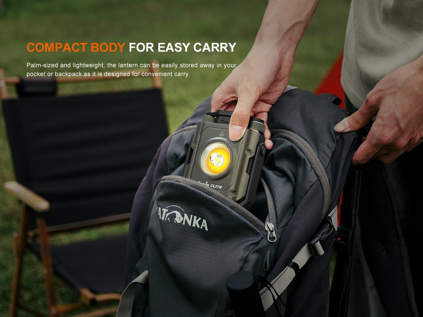 Fenix CL27R 1200 Lumen Rechargeable LED Compact Multi Functonal Lantern with EBR Accessory Box