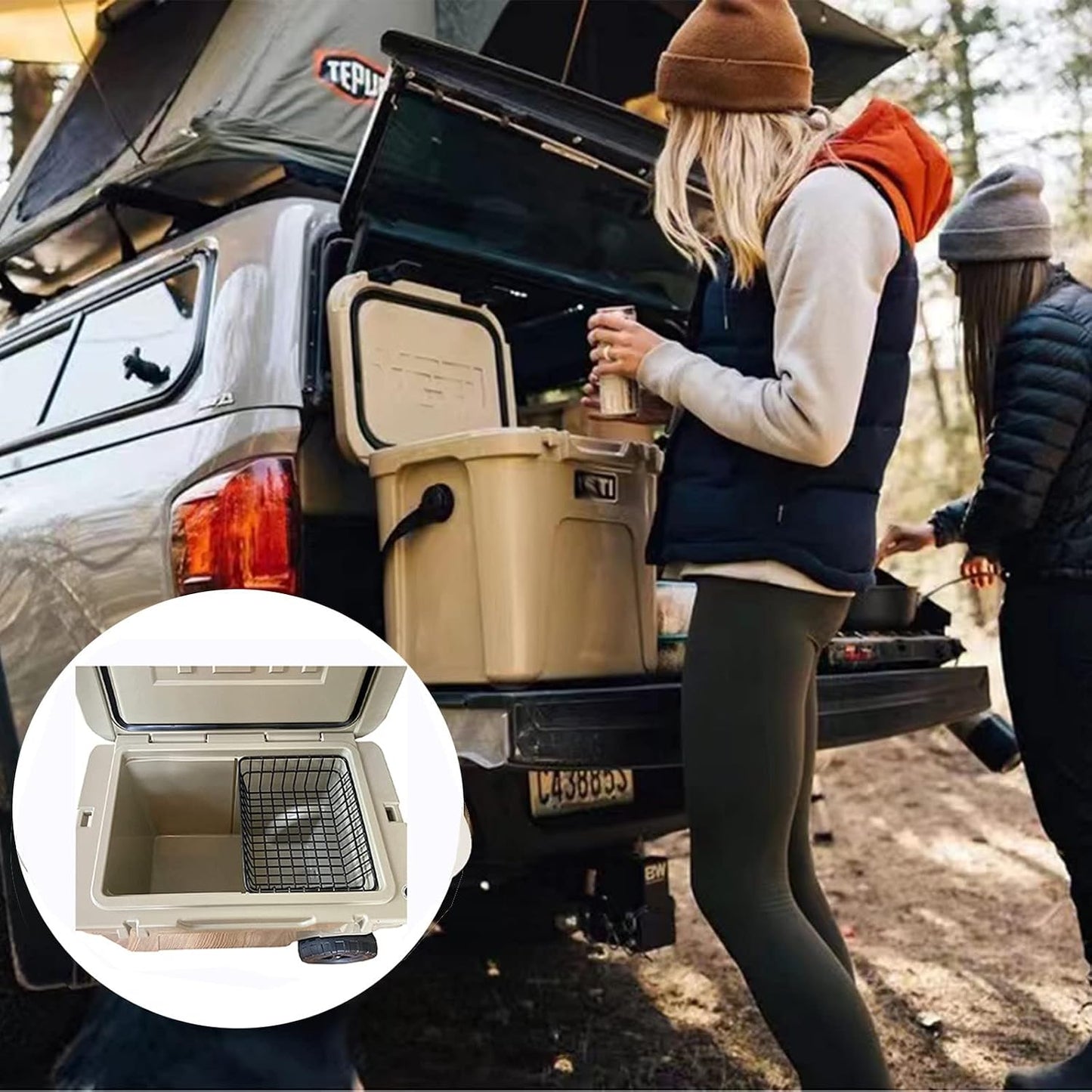 Cooler Basket for YETI Tundra Haul, YETI Roadie 48, Roadie 60 Compatible with Other Lgloo Accessories Cooler Locks, Cooler Dividers Etc,Cooler Basket Keeps Food Dry