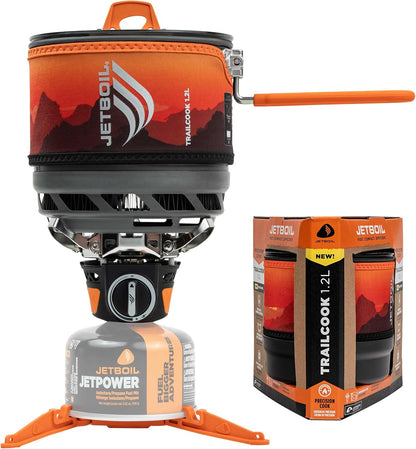 Jetboil Trailcook 1.2L Camping and Backpacking Stove Cooking System with Adjustable Heat Control, New for 2026